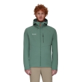 Mammut Ganzjahres-Softshelljacke Ultimate Comfort SO Hooded (winddicht) jadegrün Herren